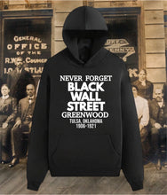 Load image into Gallery viewer, Black Wall Street Hoodie

