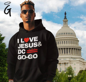 I Love Jesus & DC Go-Go Hoodie